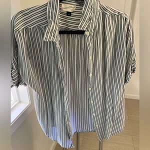 Stripe Button Down Top
